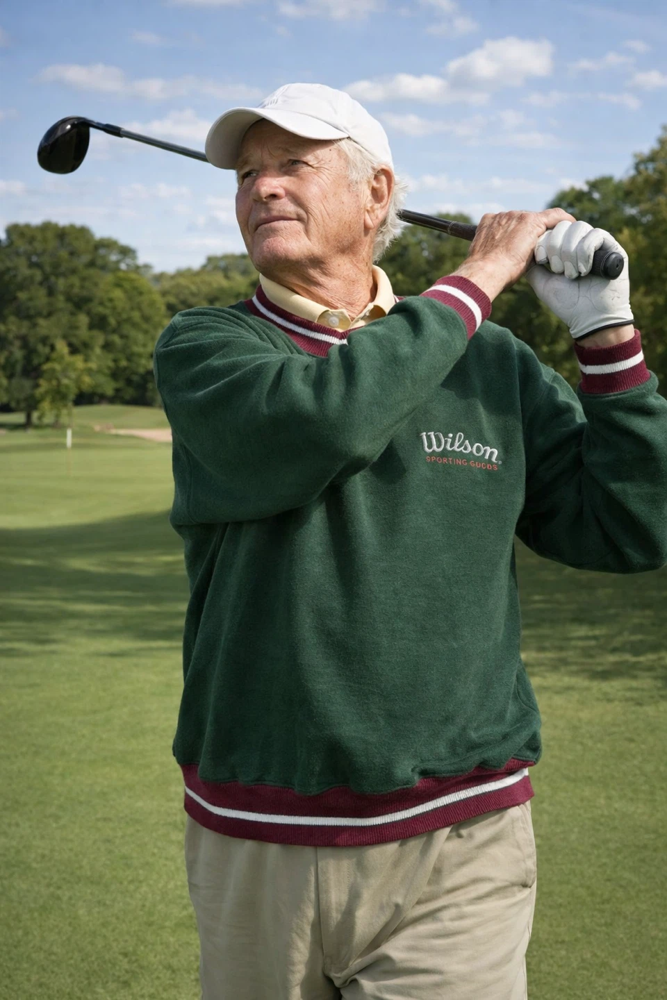 Wilson Athletic Crewneck Sweatshirt Size Large Dad Core - photo 4