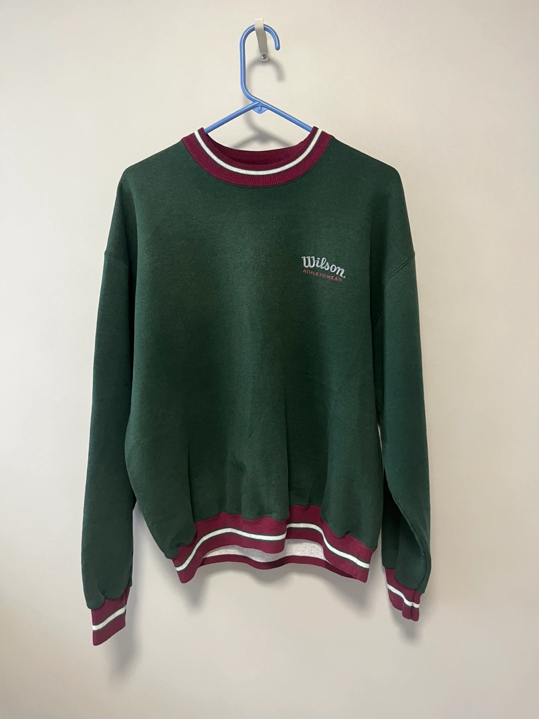 Wilson Athletic Crewneck Sweatshirt Size Large Dad Core