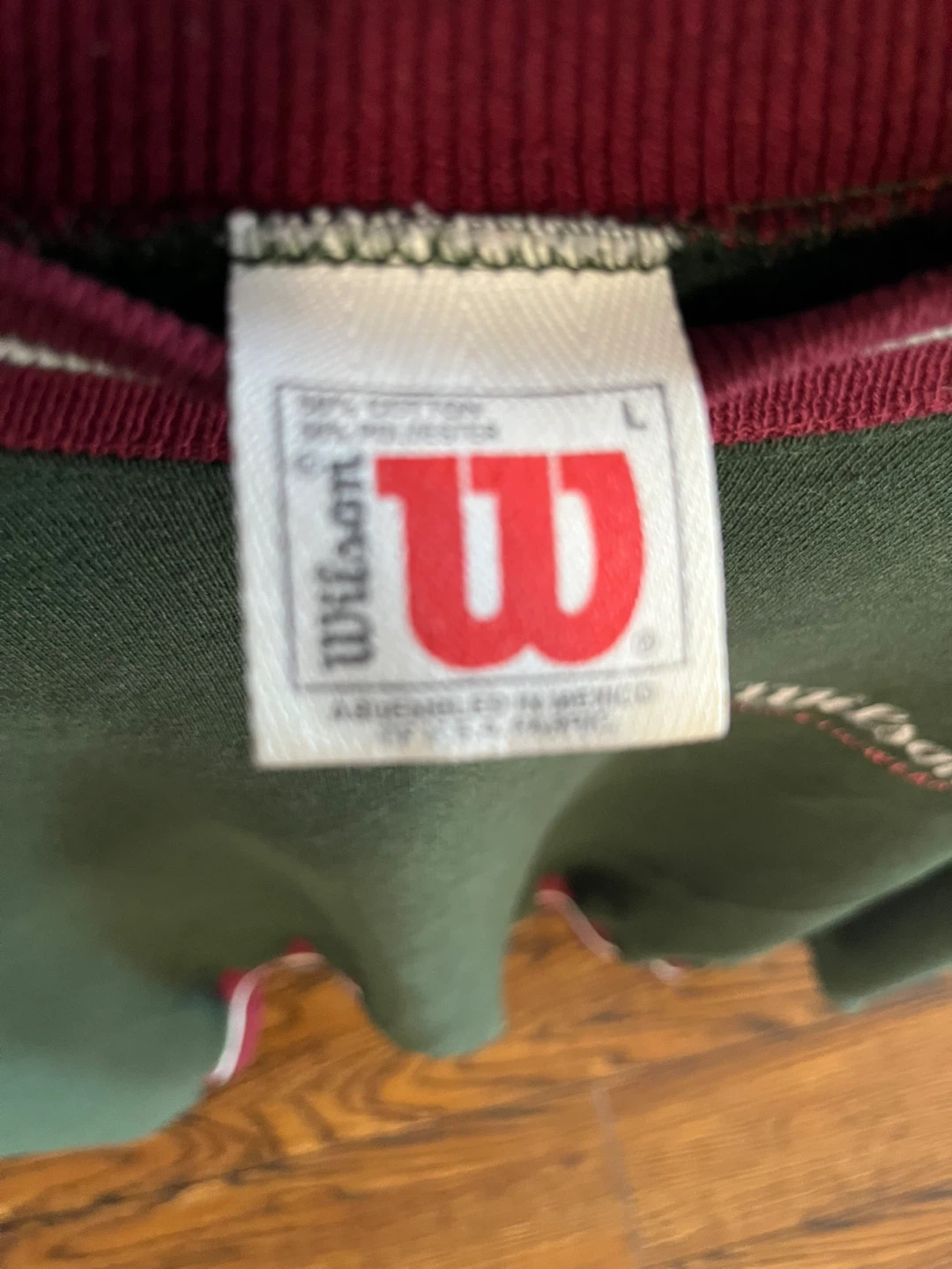 Wilson Athletic Crewneck Sweatshirt Size Large Dad Core - photo 3