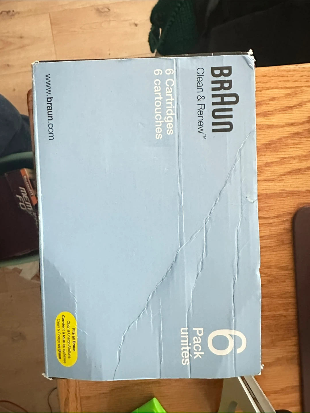 Braun Clean & Renew Cartridges 6 Pack Lemon Fresh