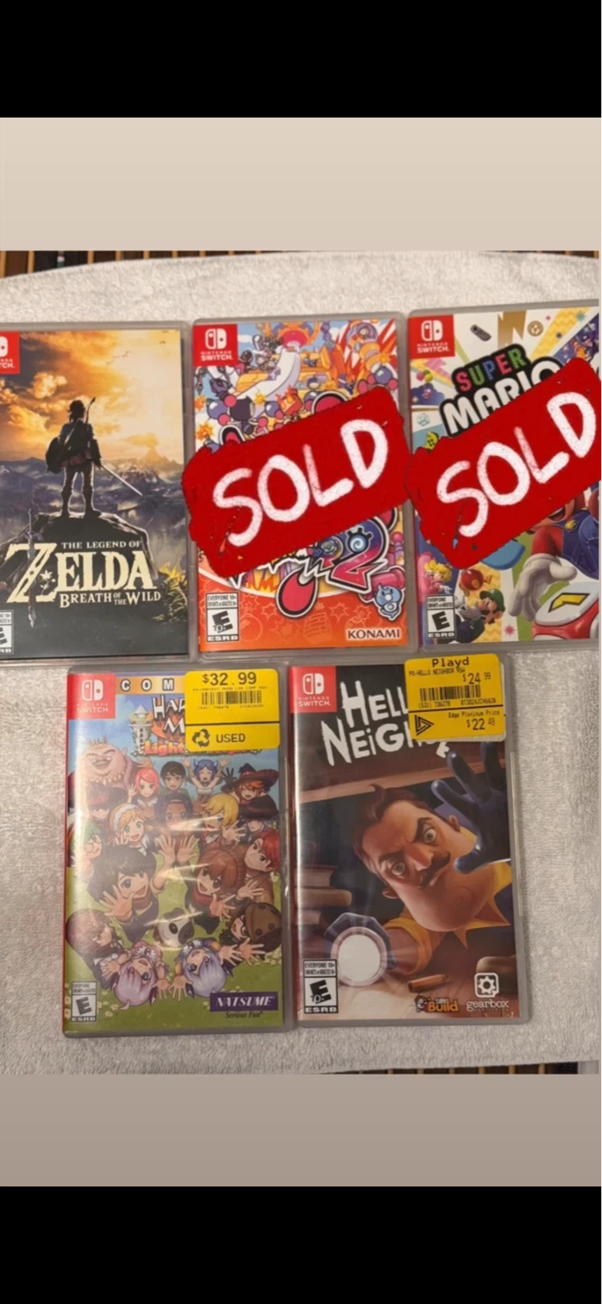 Nintendo Switch Games (read description)
