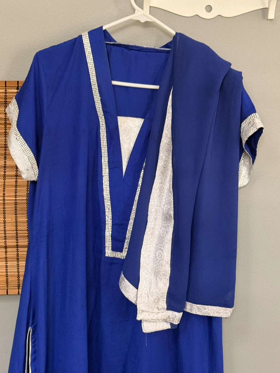 Blue & Silver Trim 2-Piece Suit Set XL Size - photo 2