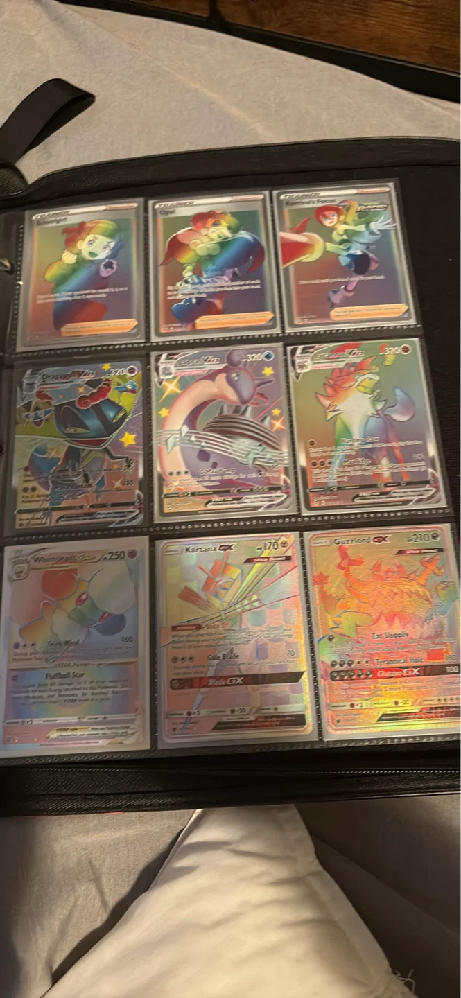 Pokémon Trading Card Binder with Assorted Cards