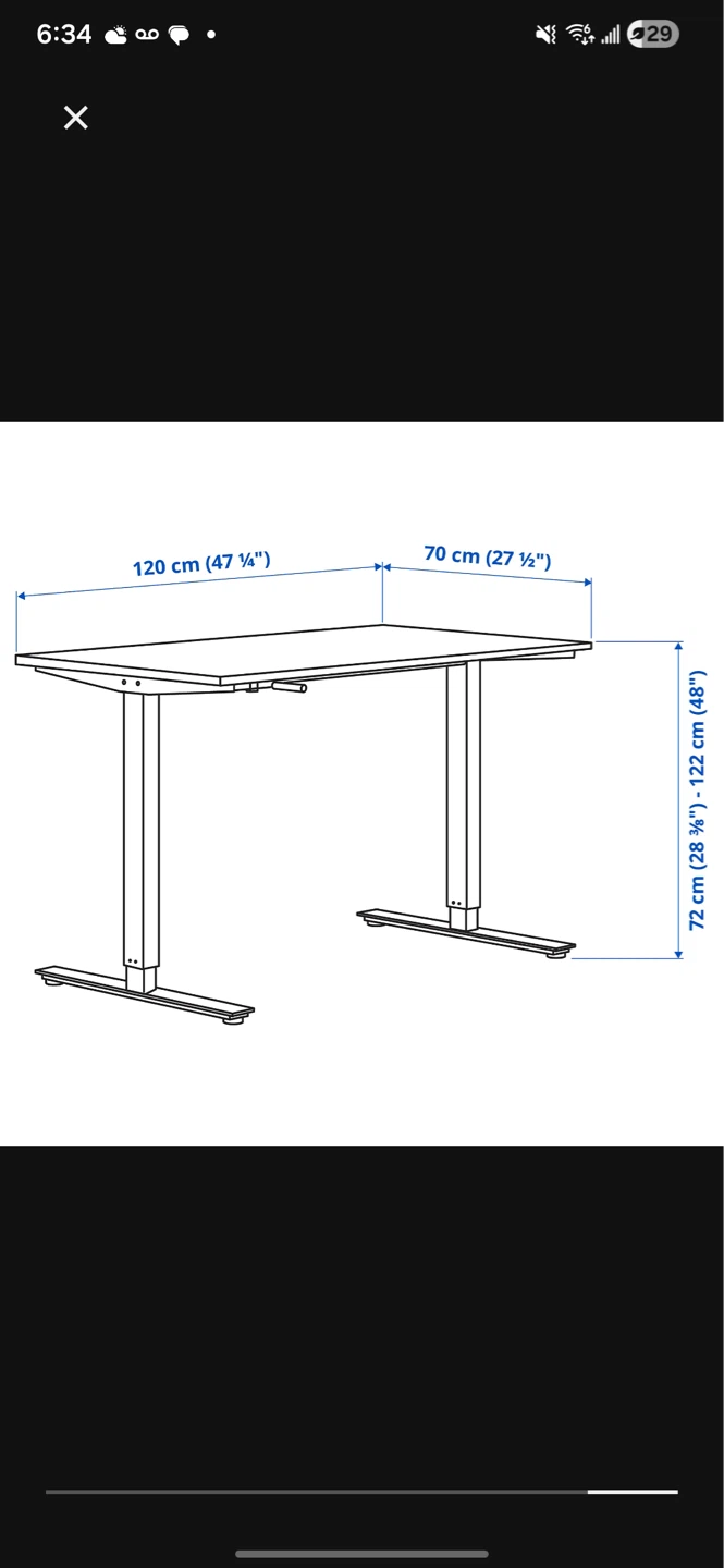 IKEA Sit/Stand Desk - photo 3