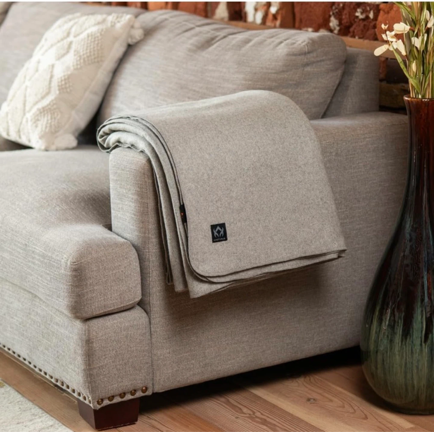 New Arcturus Wool Blanket Queen Size Grey - photo 5