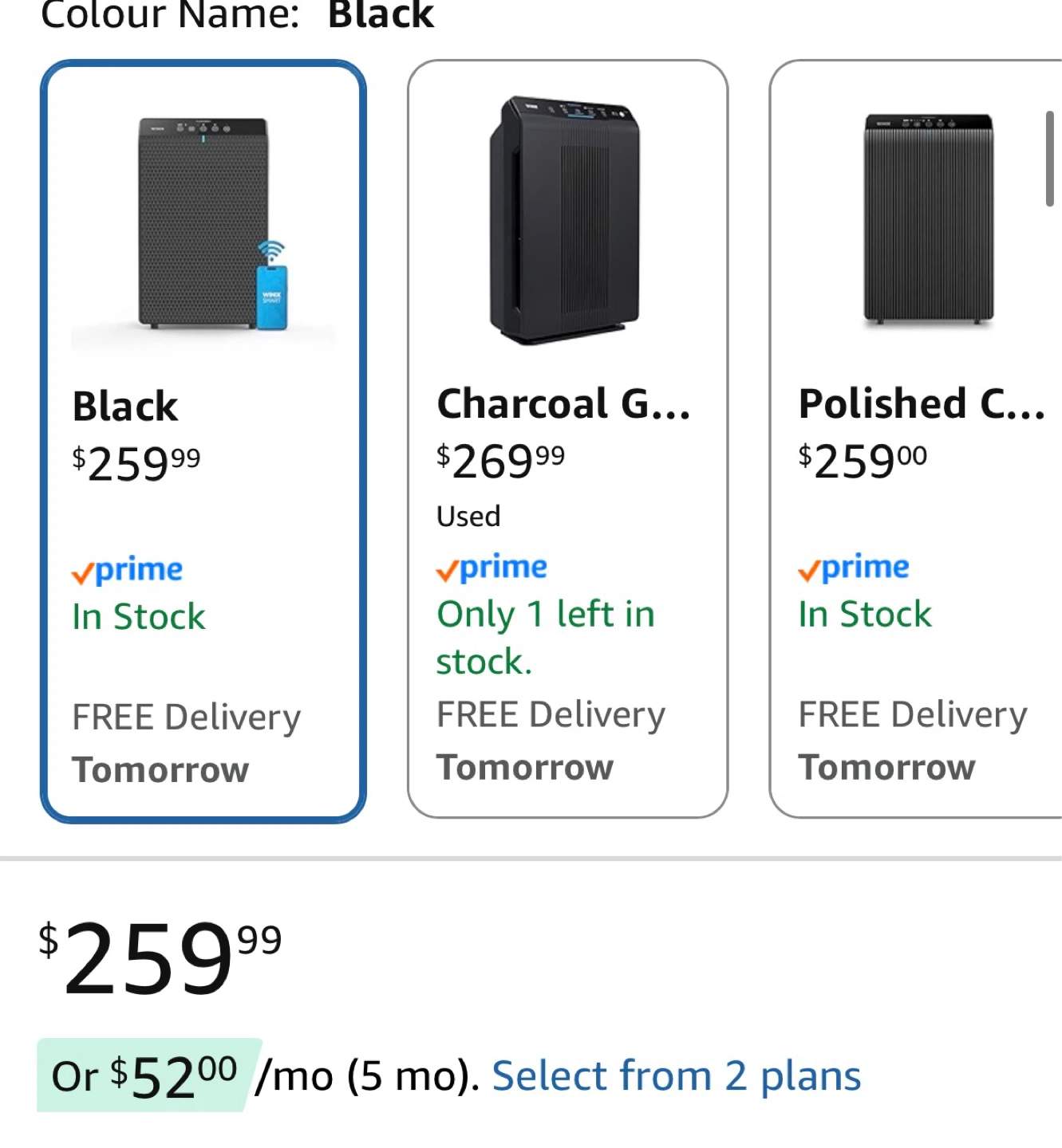 Winix 5520 Air Purifier - Black - photo 3