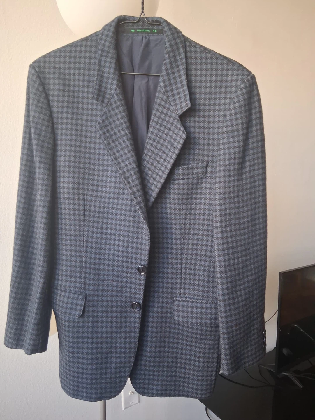 Westbury Men's Plaid Blazer - Size 46