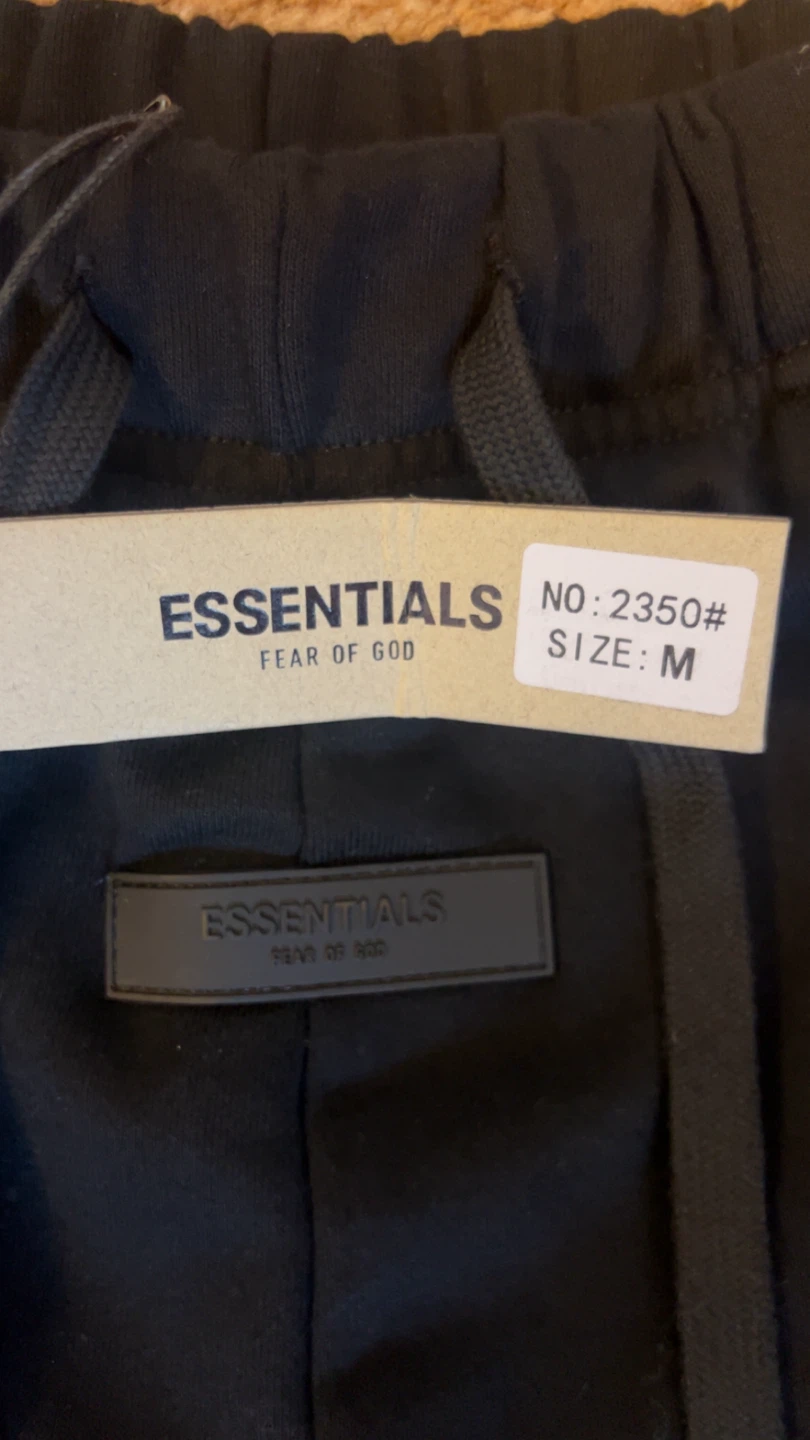 Essentials Fear of God Black Sweatpants Size M - photo 2