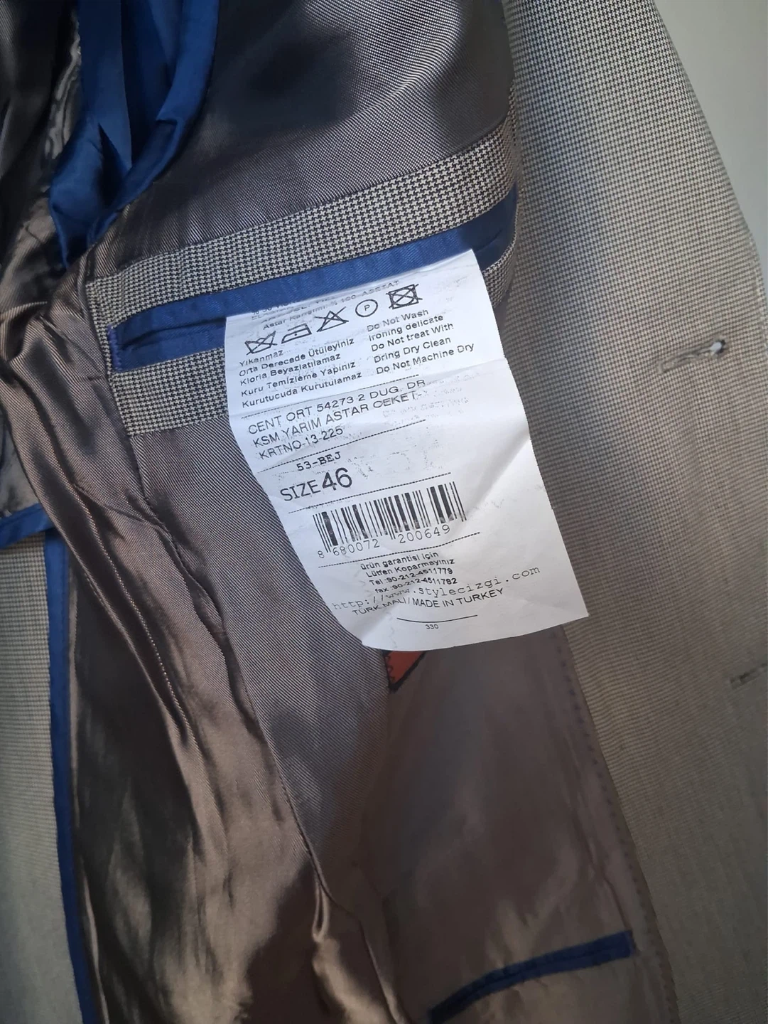 Cenione Casual Blazer Jacket with Elbow Patches - Size 46 - photo 3
