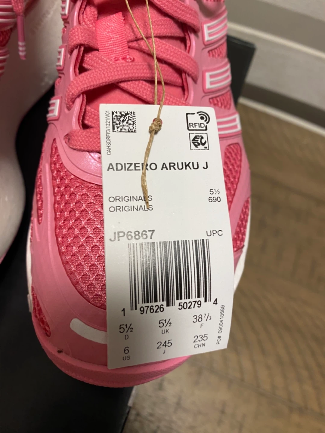 Brand new Adidas Adizero ArukU J Pink Running Shoes - photo 4