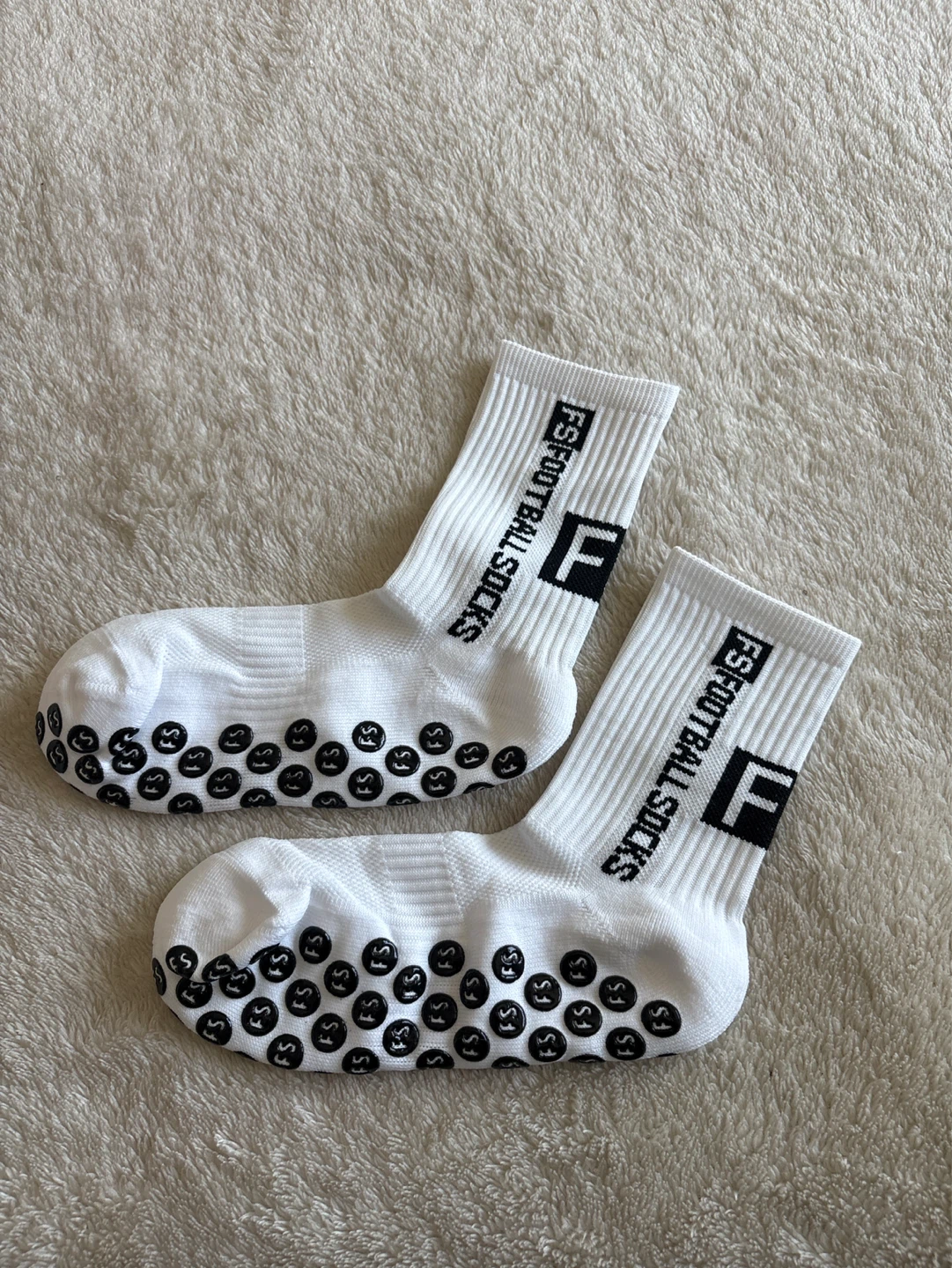 FS Football Socks - White with Grips - photo 2