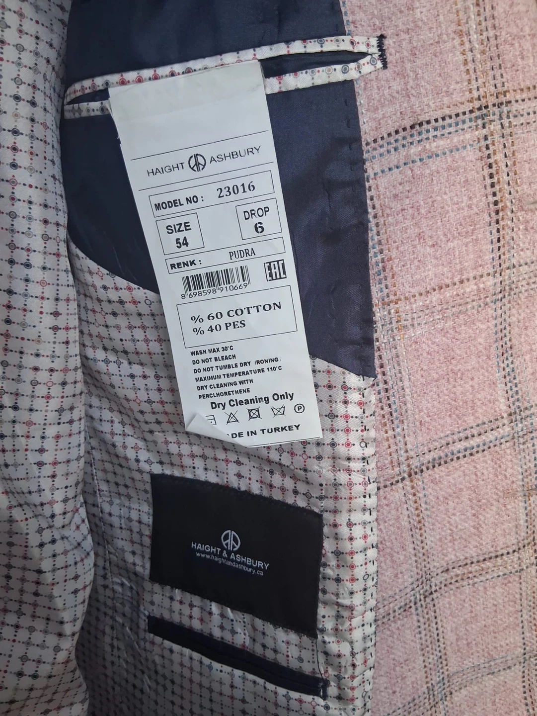 Haight & Ashbury Plaid Blazer Size 54 - photo 3