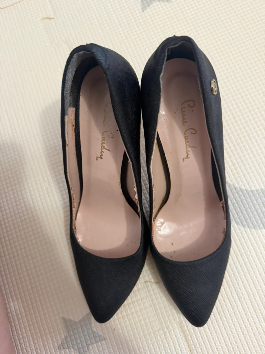 Pierre Cardin Black Heels Size 38