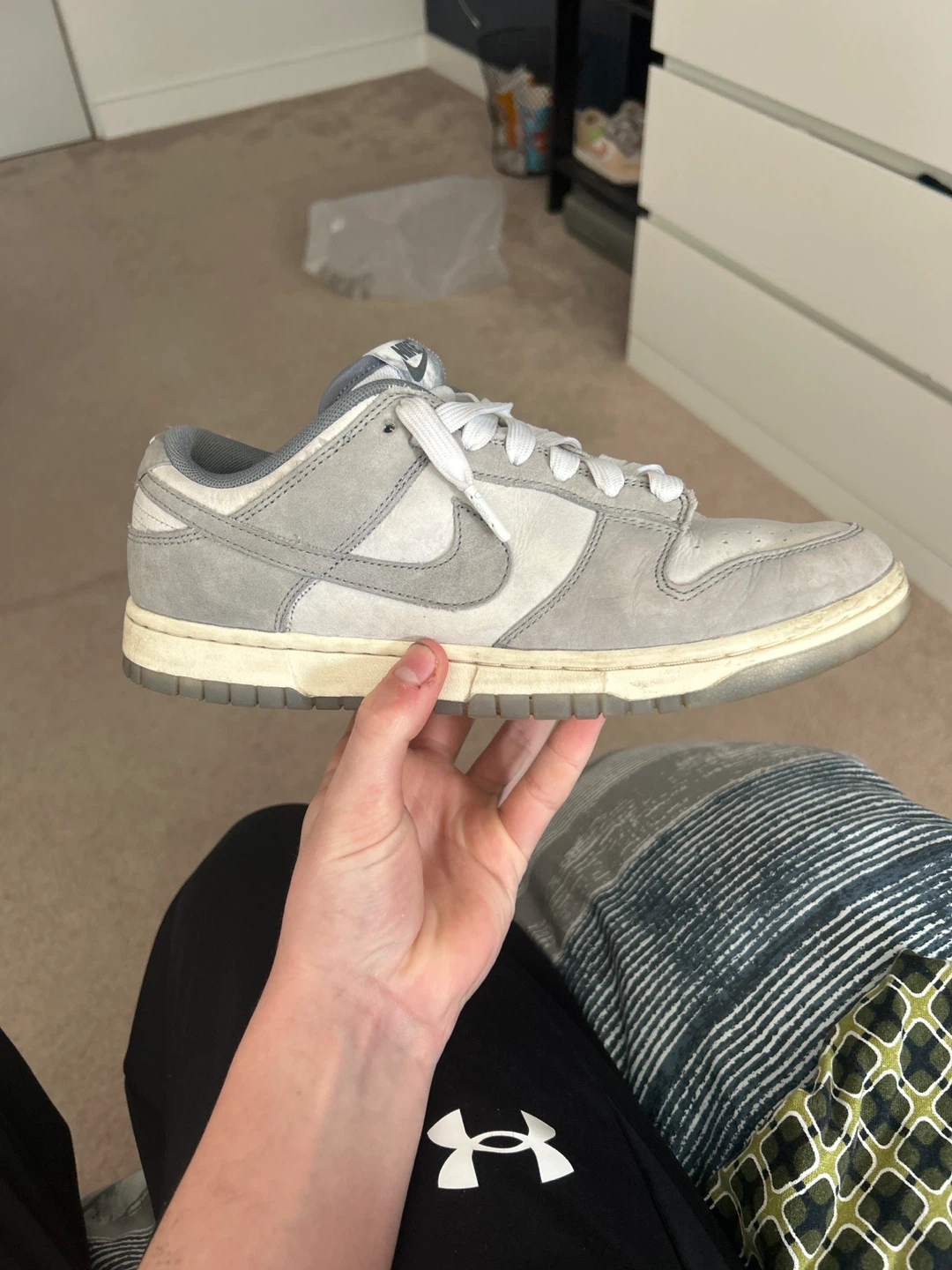 Nike Dunk Low, White and Grey