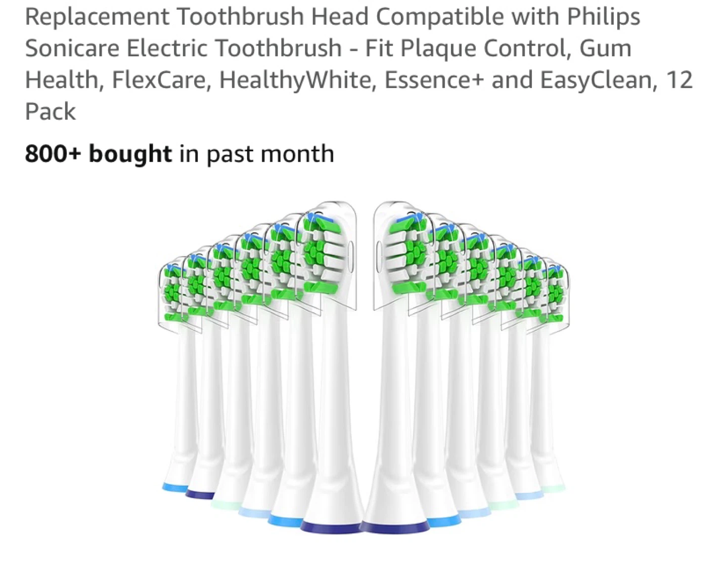 Replacement Toothbrush Head Compatible with Philips Sonicare