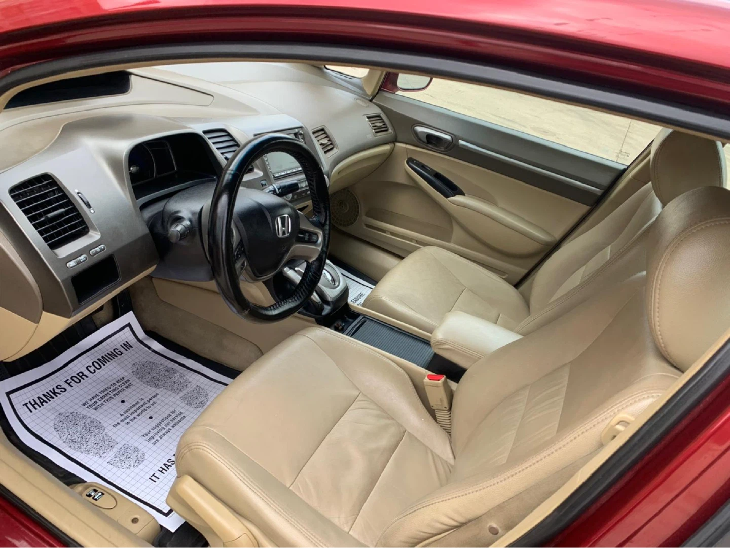 2008 Red Honda Civic Sedan - photo 5
