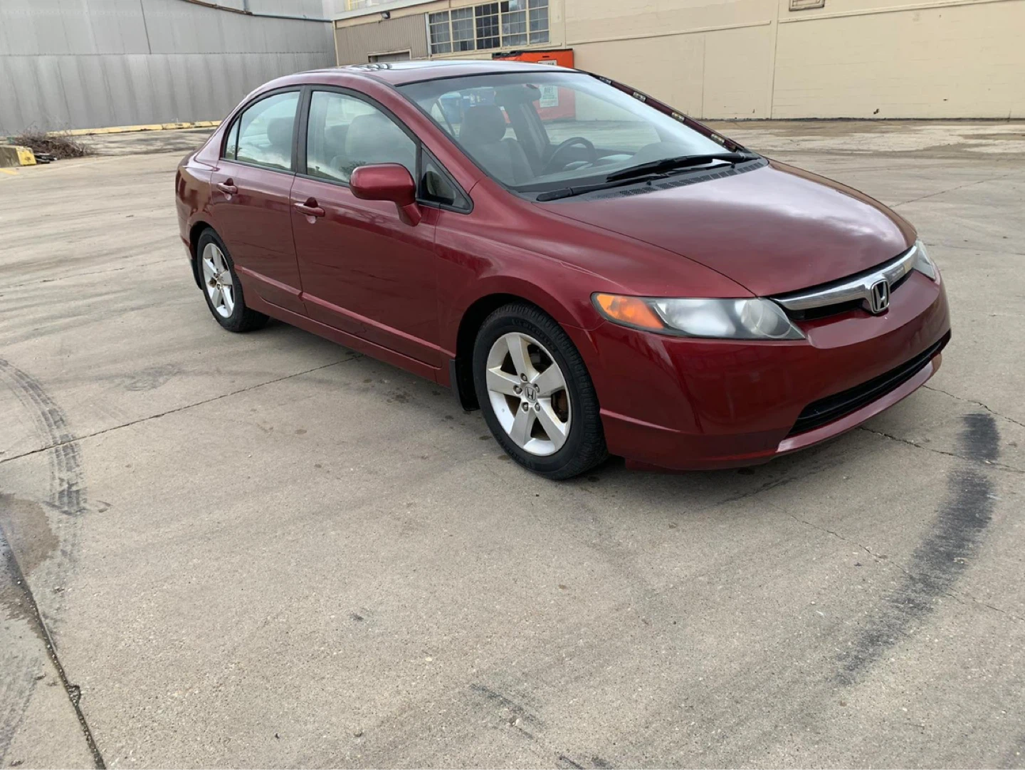 2008 Red Honda Civic Sedan - photo 4