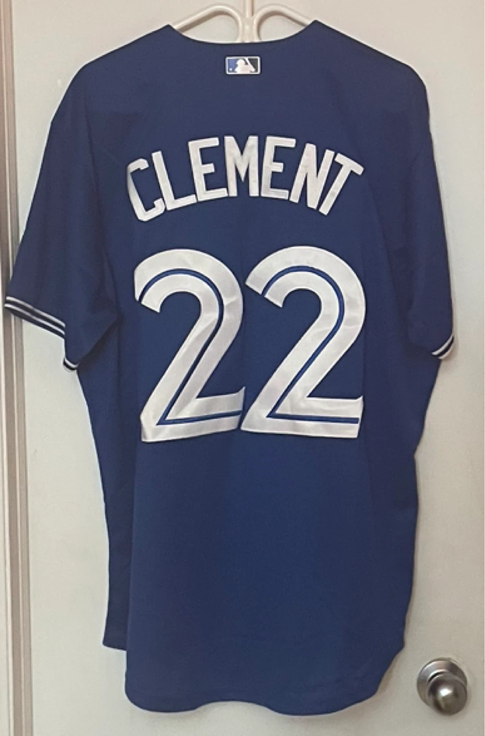 New Mens TORONTO BLUE JAYS Jersey CLEMENT #22 LARGE