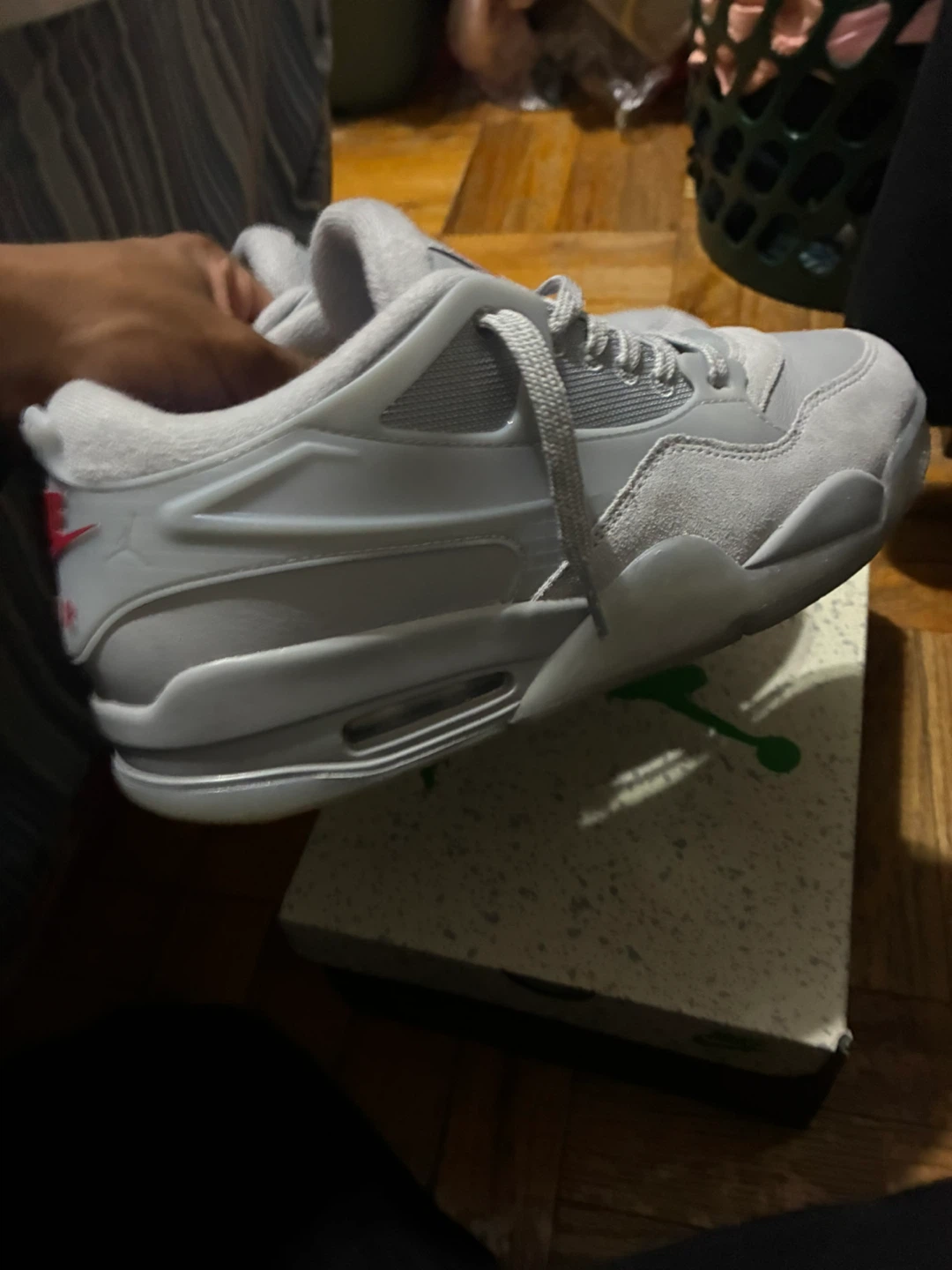 Air Jordan 4 Rm wolf grey (size 9) - photo 3