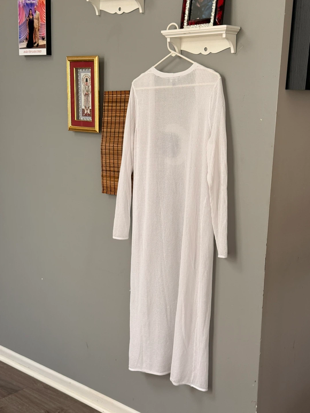 Express White Long Cardigan Sweater XL - photo 3
