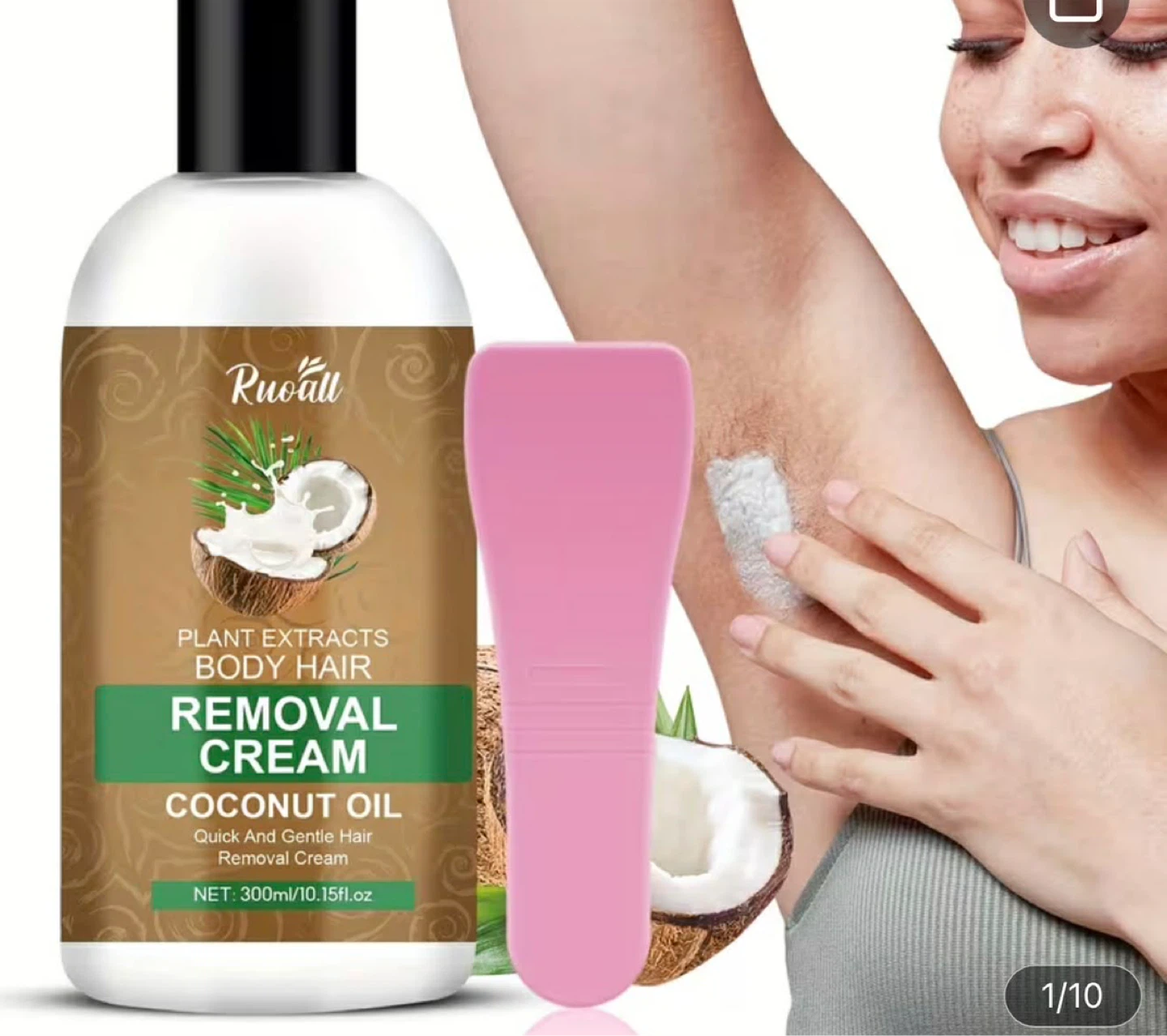 Ruocall Plant Extracts Body Hair Removal Cream - Coconut Oil - photo 3