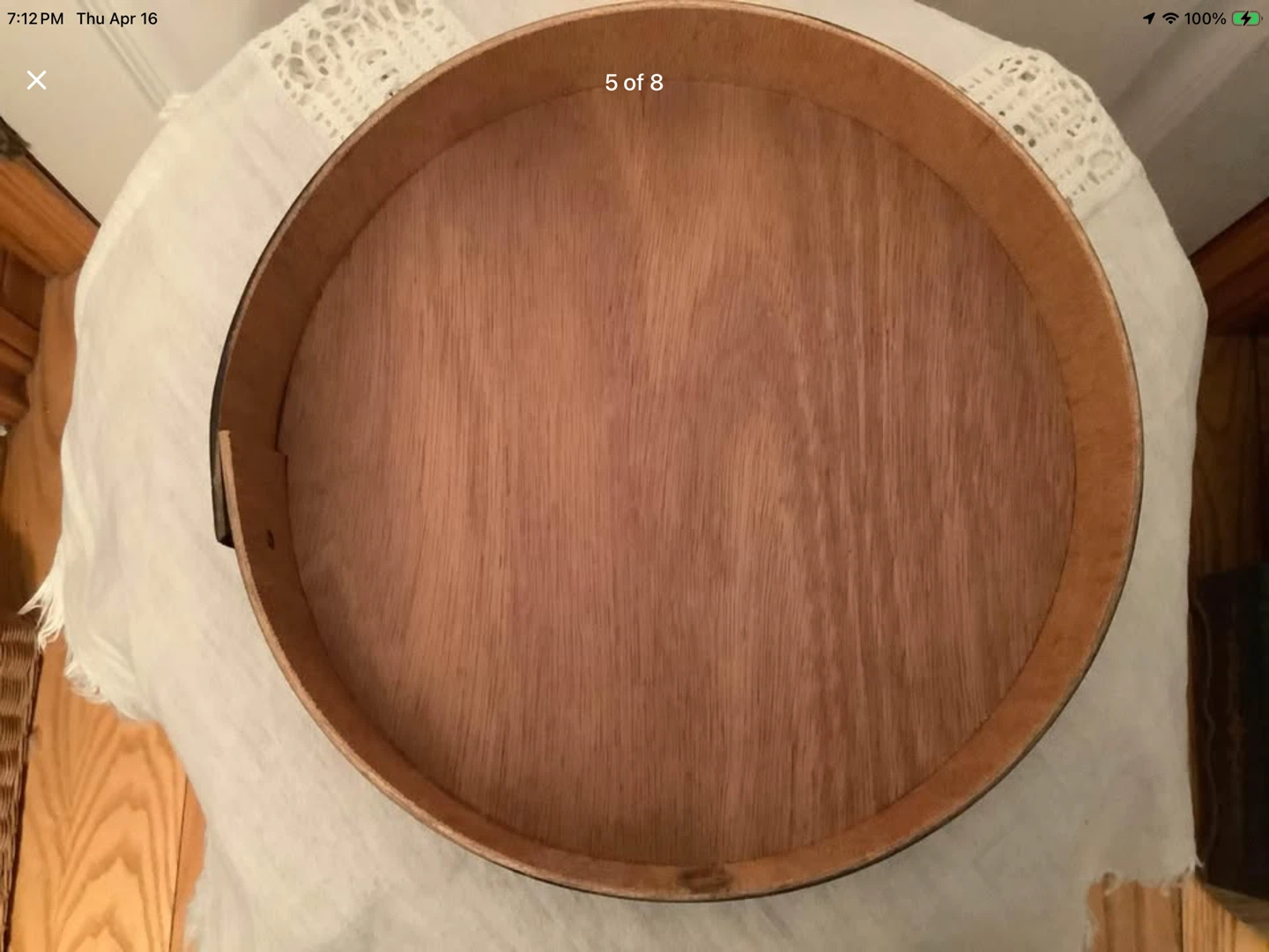 Vtg Haida Cedar Hoop Drum by Artist Clarence A. Wells 🐞 - photo 5