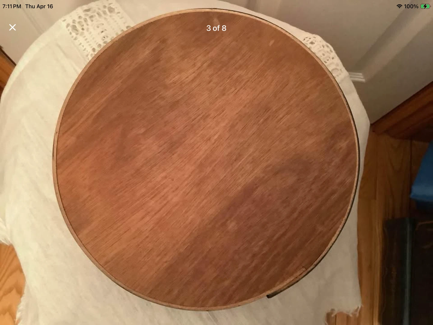 Vtg Haida Cedar Hoop Drum by Artist Clarence A. Wells 🐞 - photo 3