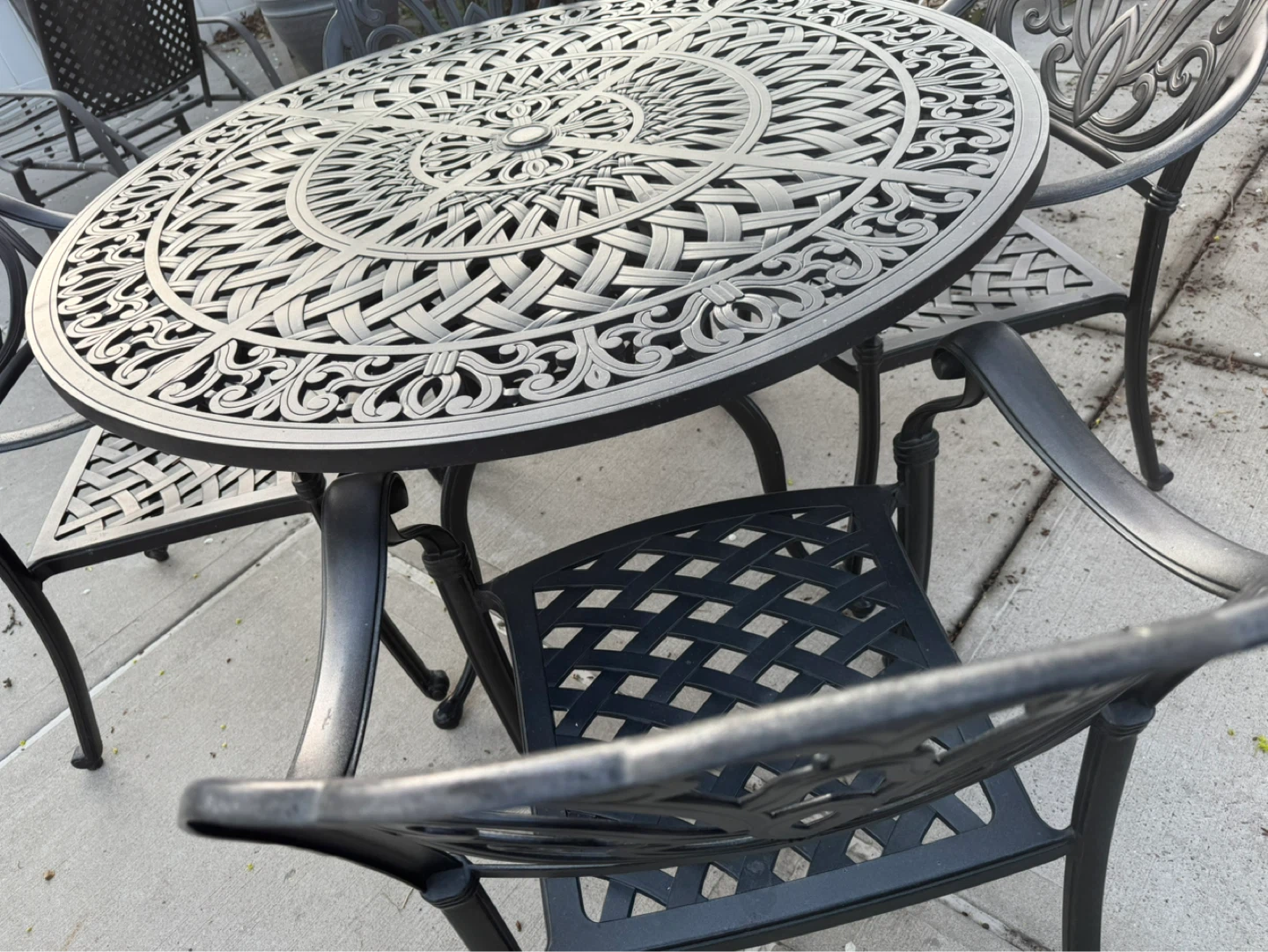 Aluminum patio dining set - photo 2