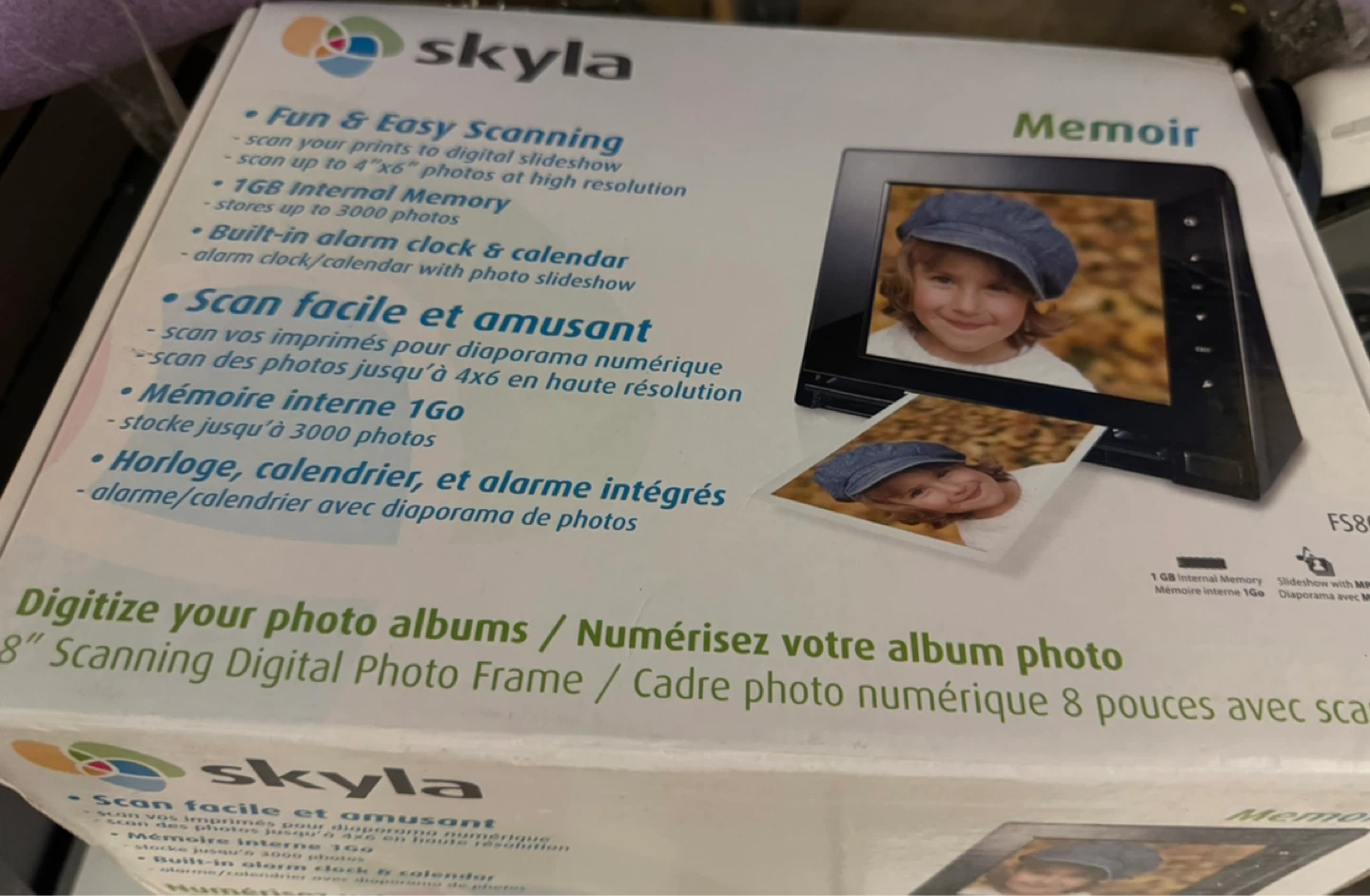 Skyla 8" Scanning Digital Photo Frame "Memoir" - photo 2