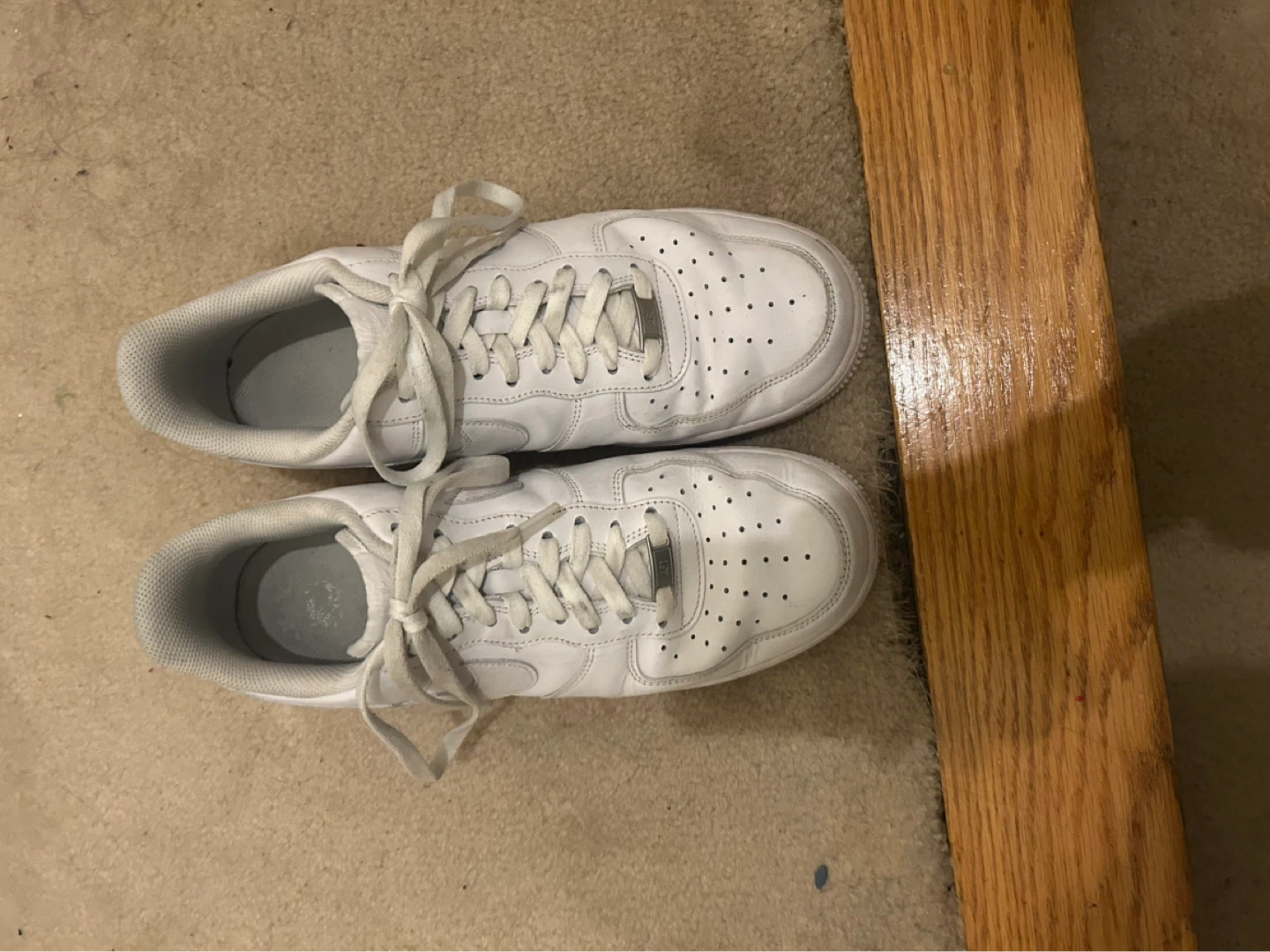 Nike Air Force 1 White Sneakers - photo 3