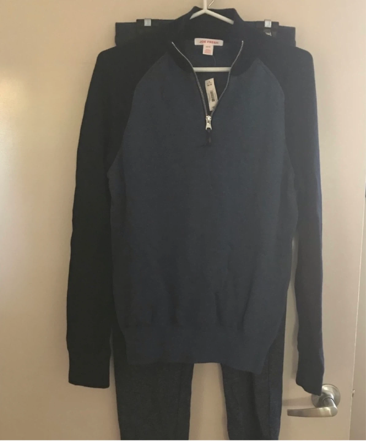 Joe Fresh Men's Half-Zip Sweater and Jogger Pants Set