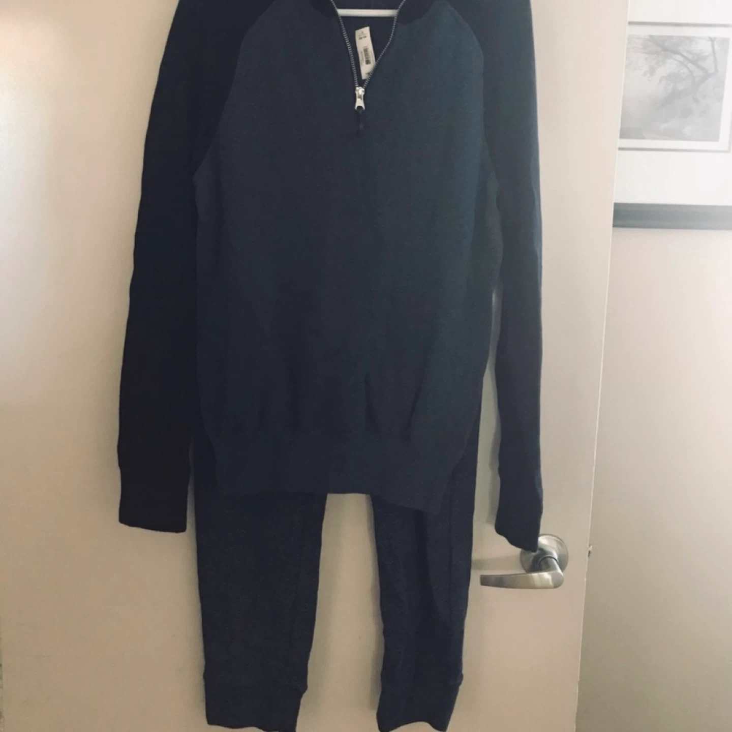 Joe Fresh Men's Half-Zip Sweater and Jogger Pants Set - photo 3