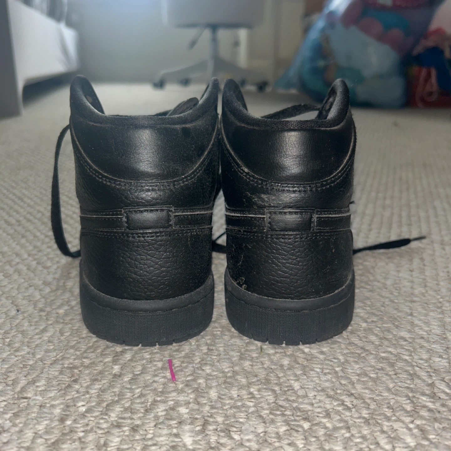 Black Air Jordan 1 Mid Sneakers - photo 4