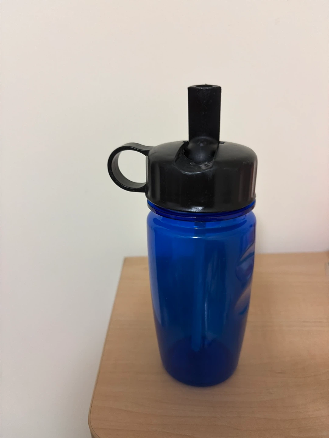 Blue Water Bottle with Straw Lid - photo 2