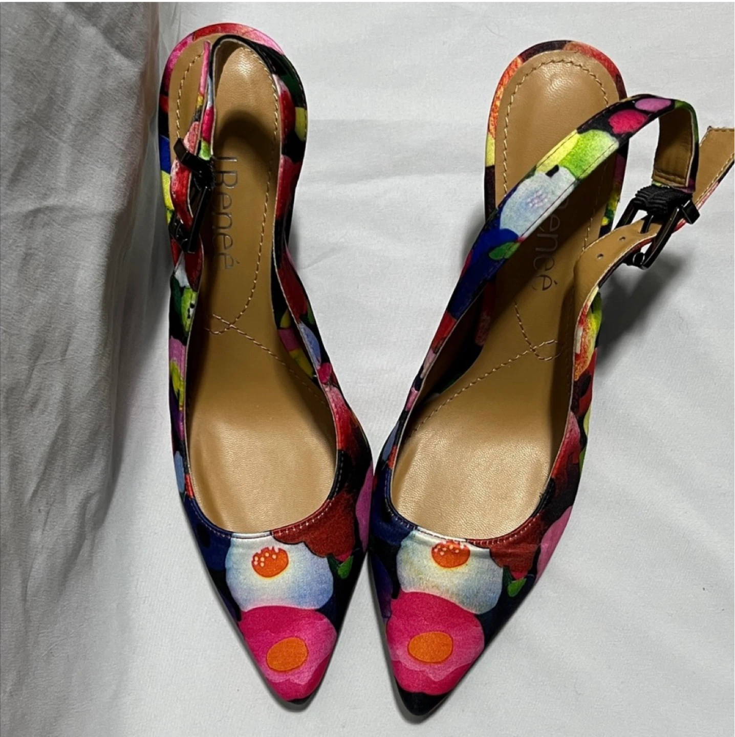 J. Renee Floral Slingback Heels - photo 4