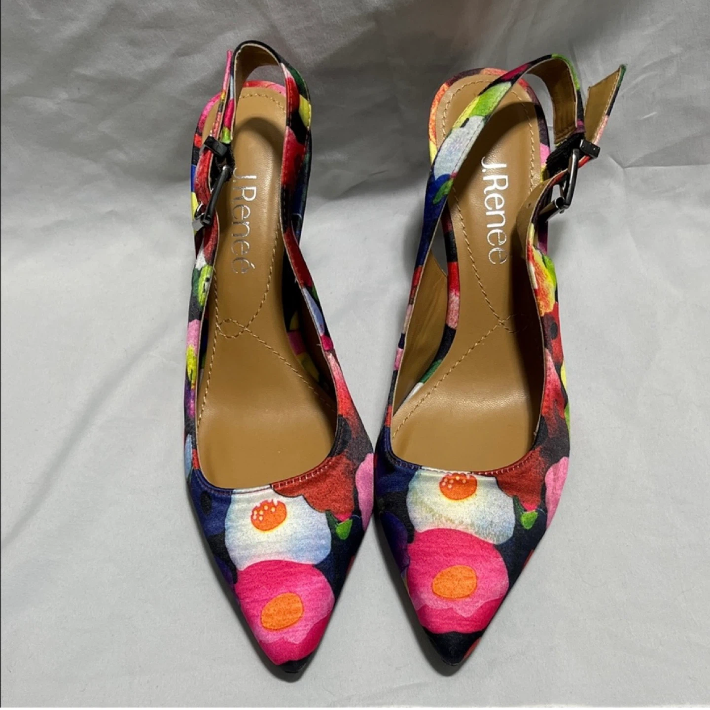 J. Renee Floral Slingback Heels