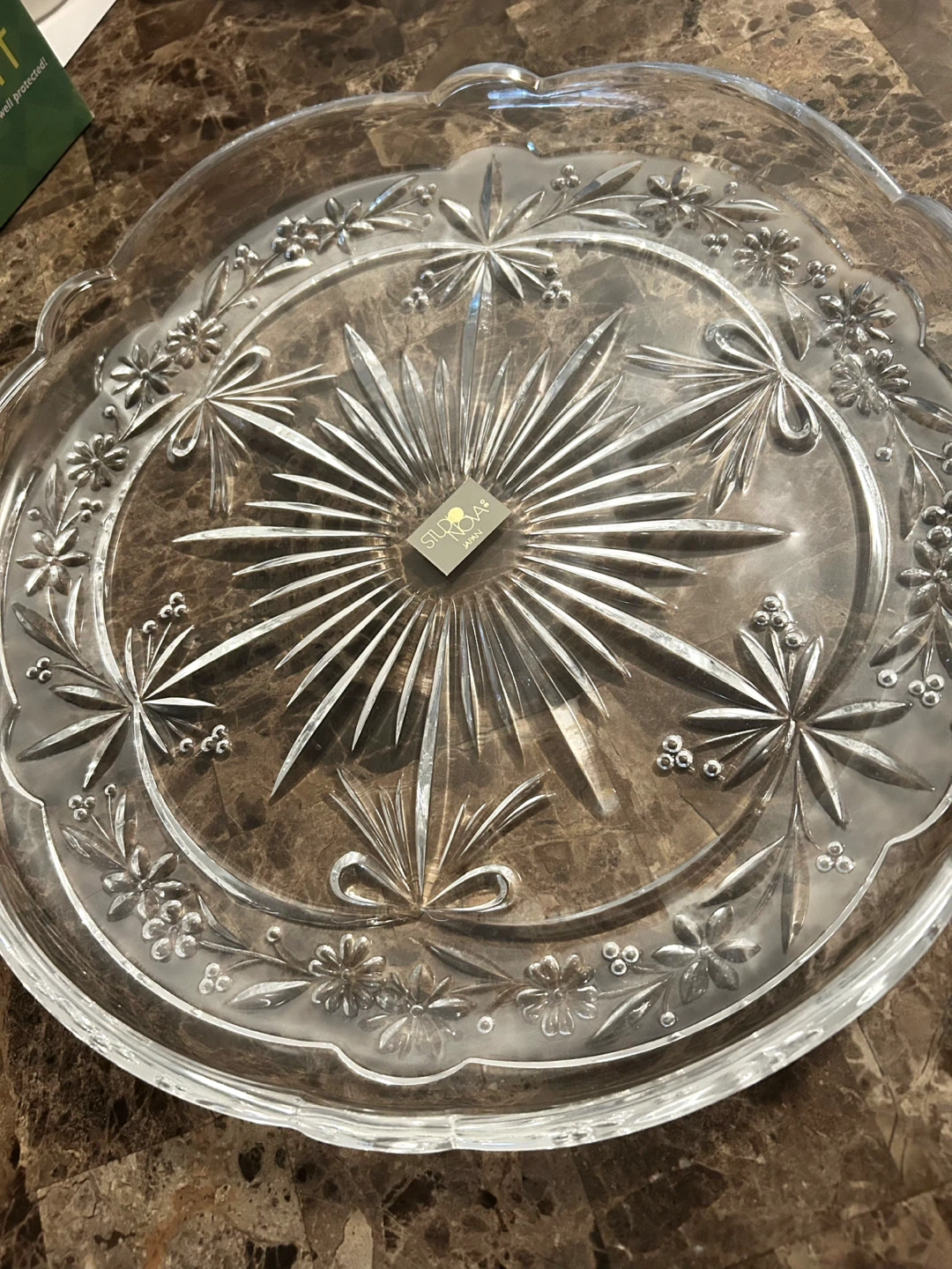 Studio Nova Somerset Crystal Platter - Brand new - photo 2