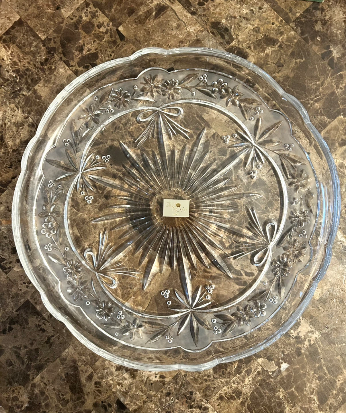 Studio Nova Somerset Crystal Platter - Brand new