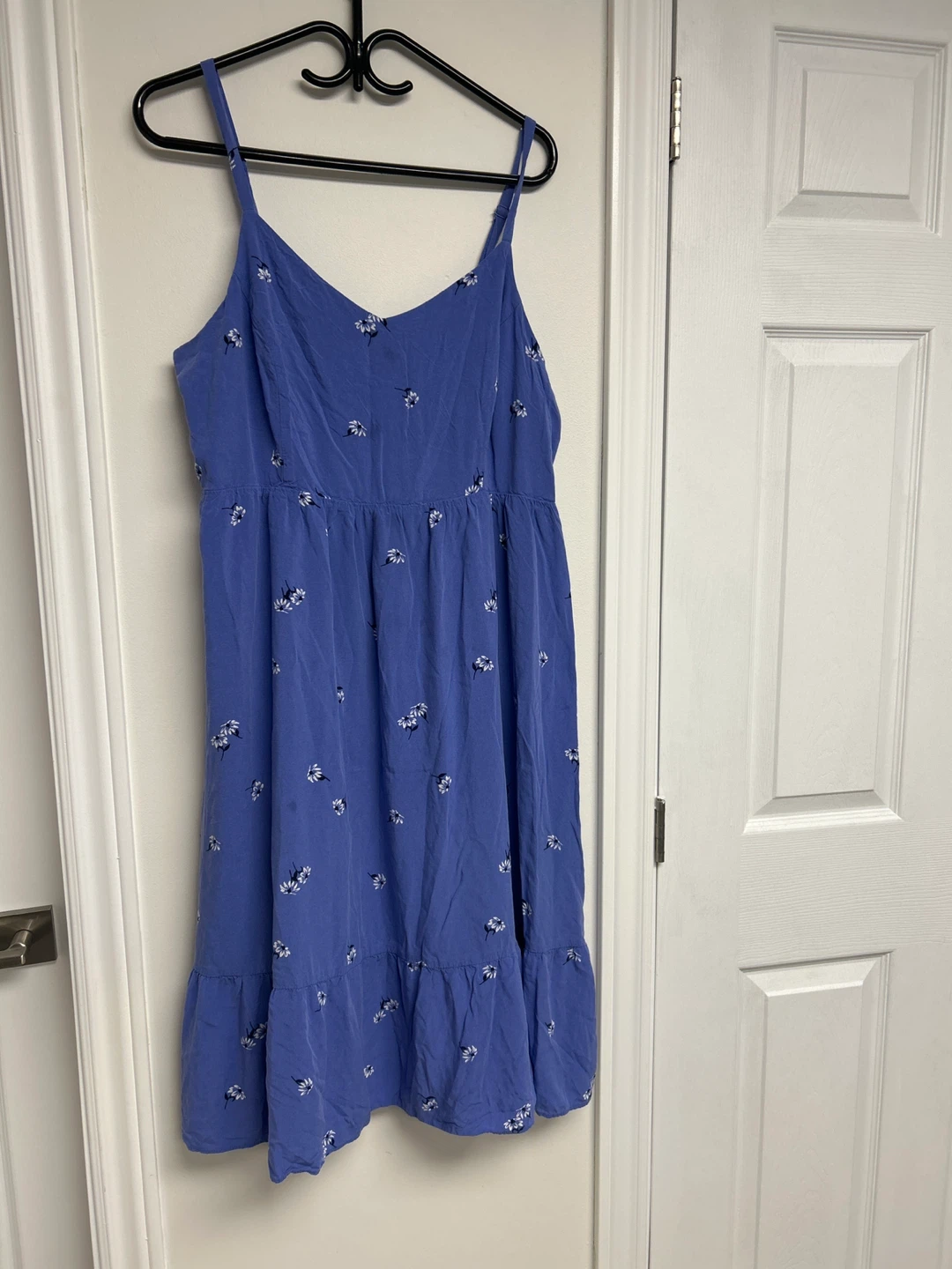 Old Navy Smocked Tiered Dress - Lavender Floral Print - XL