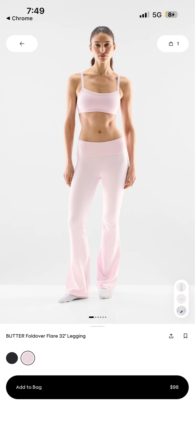 BUTTER Flare Legging - Pink 2XS