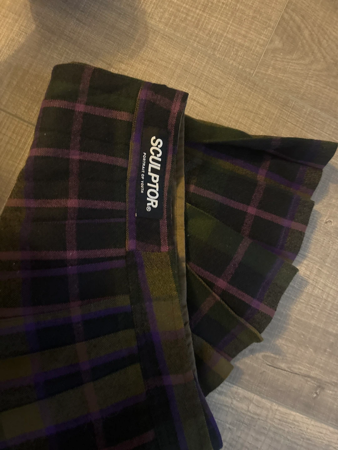Sculptor Plaid Mini Skirt - photo 2