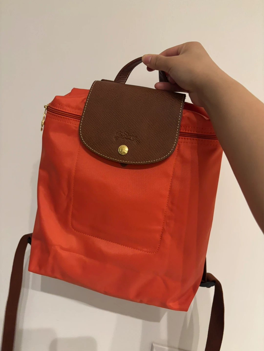 Longchamp Le Pliage Backpack Orange