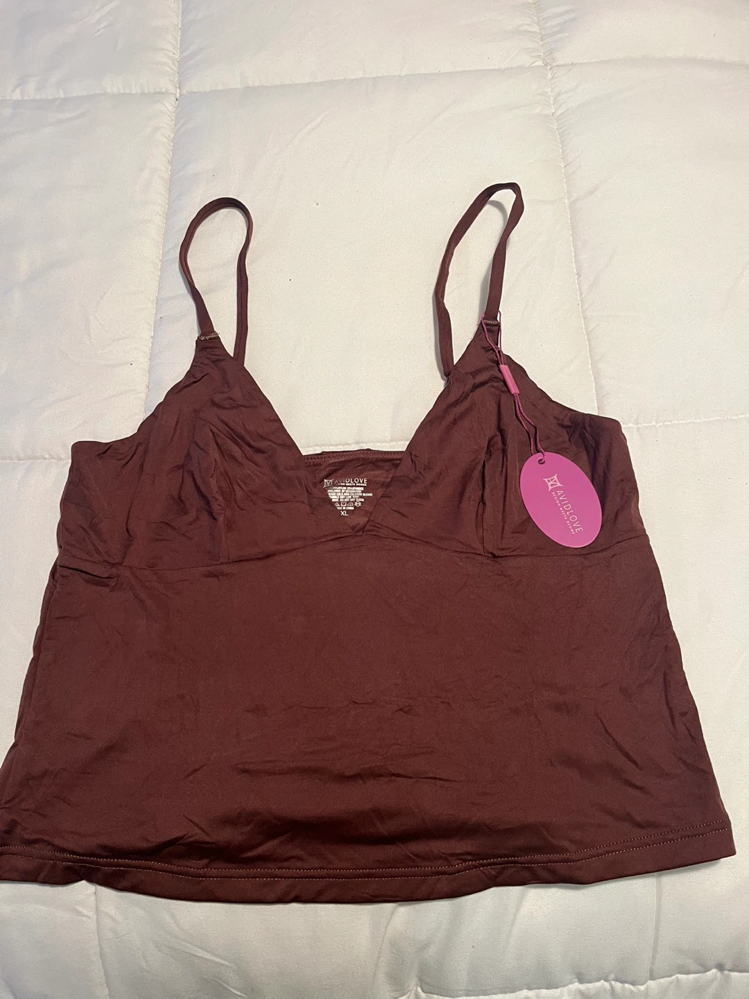 Avidlove Burgundy Camisole Tank Top