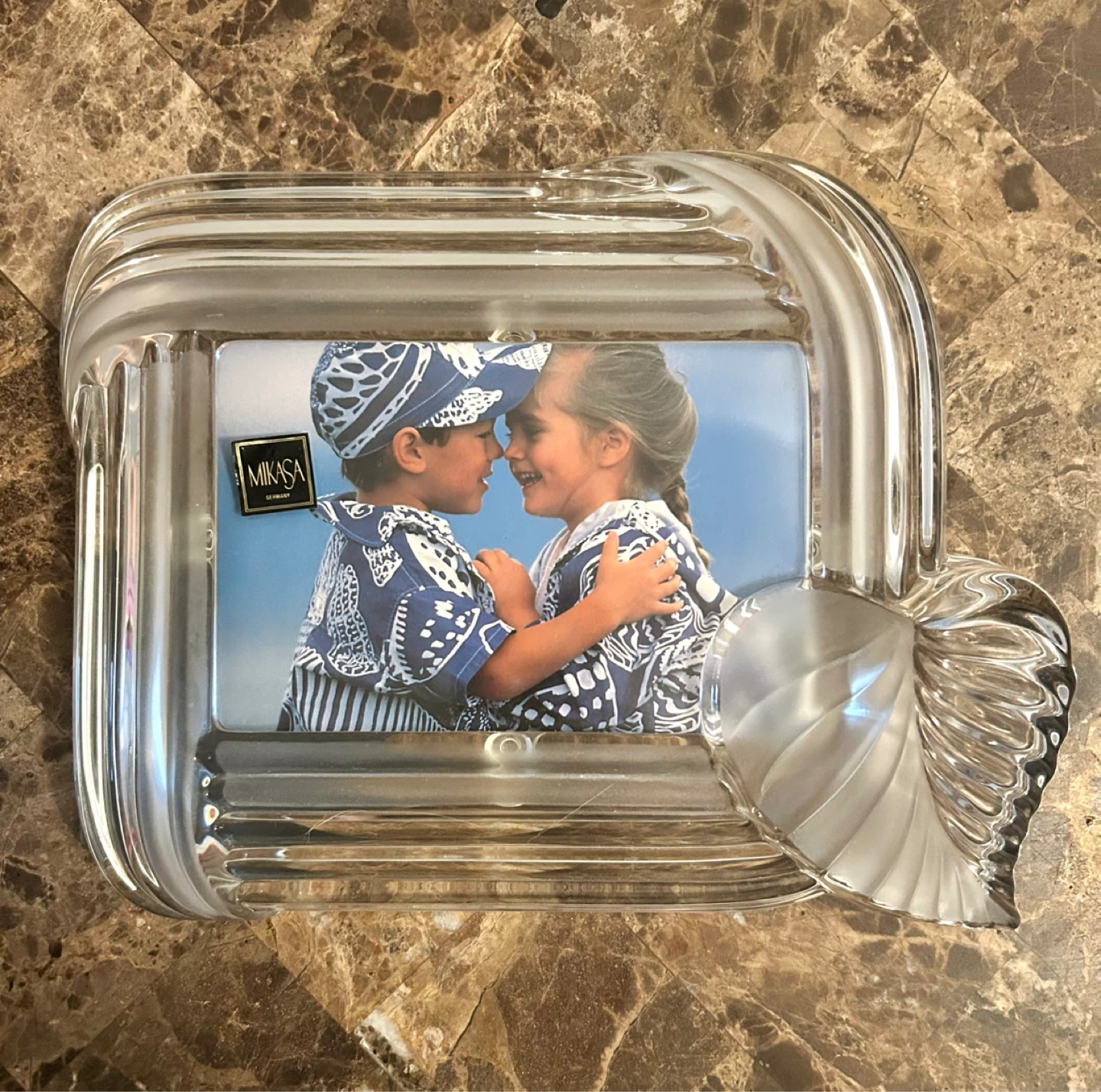 Mikasa Crystal Scroll Leaf Picture Frame - Brand new - photo 3