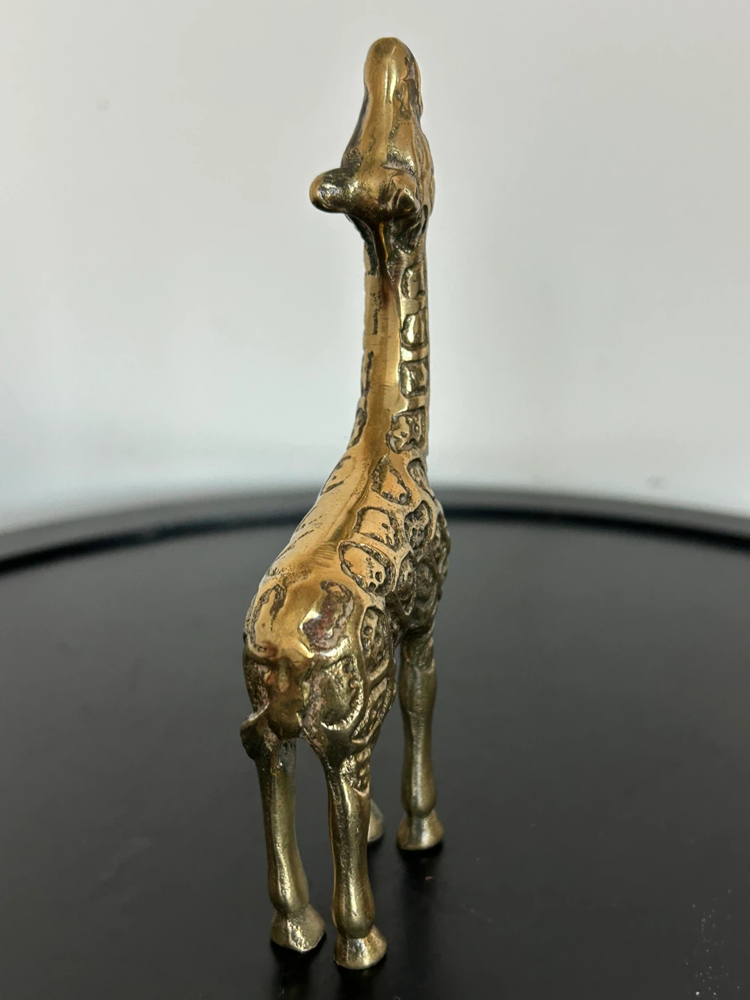 Vintage Mid Century Solid Brass Small Giraffe Figurine - photo 4