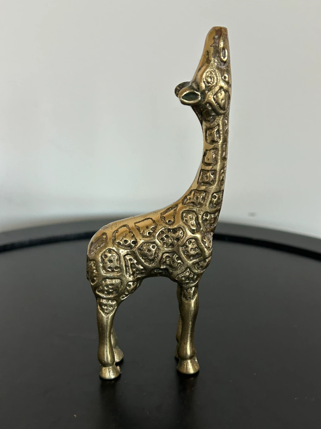 Vintage Mid Century Solid Brass Small Giraffe Figurine - photo 5