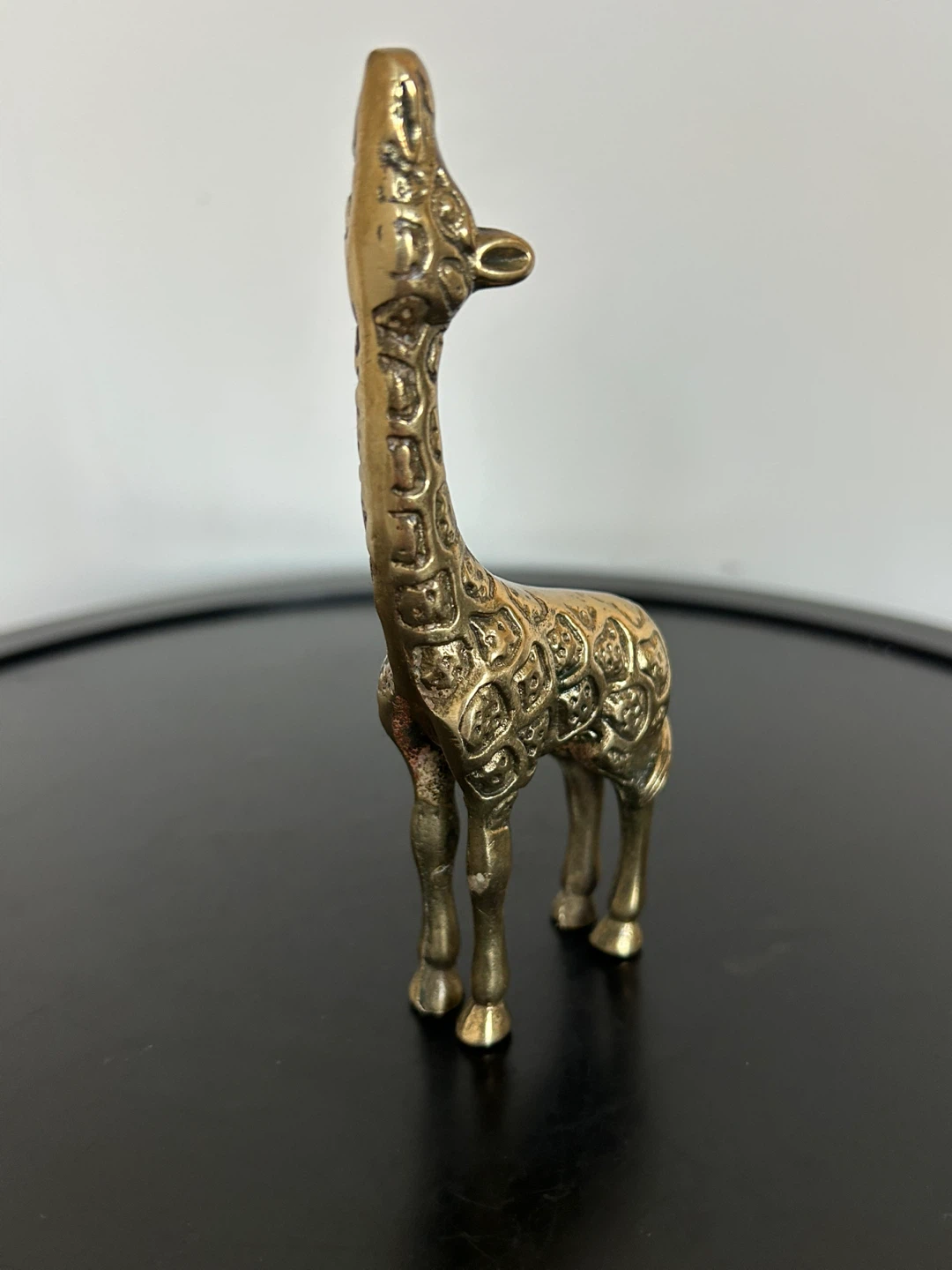 Vintage Mid Century Solid Brass Small Giraffe Figurine - photo 3