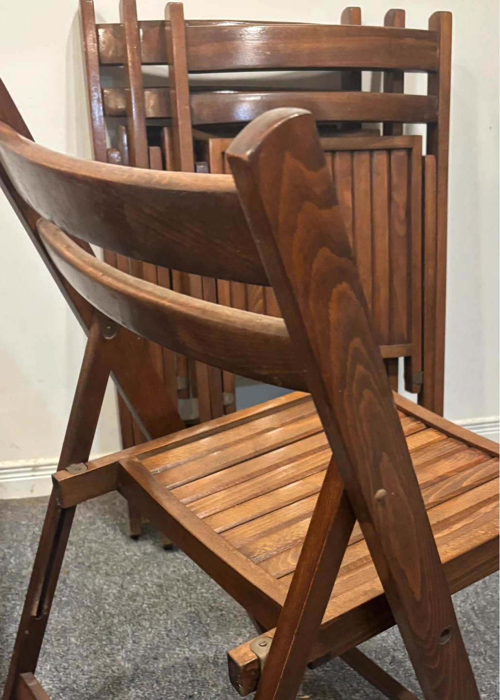 Folding Wooden Chairs (set of 4) - photo 2