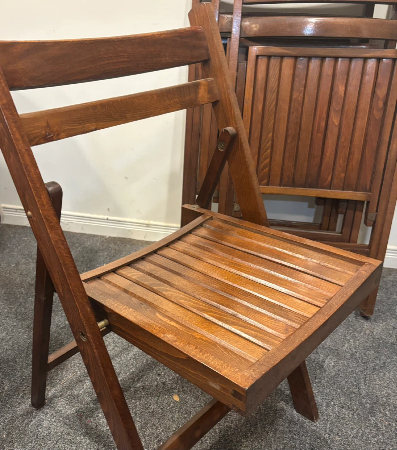 Folding Wooden Chairs (set of 4)