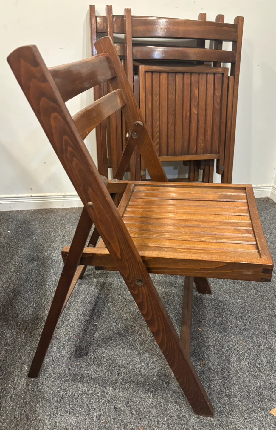 Folding Wooden Chairs (set of 4) - photo 3
